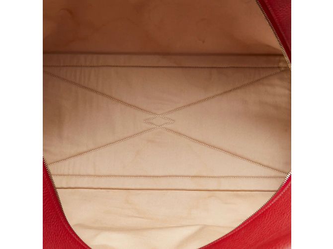 Hermès Clemence Victoria de Voyage 50 Rosso - vista 8