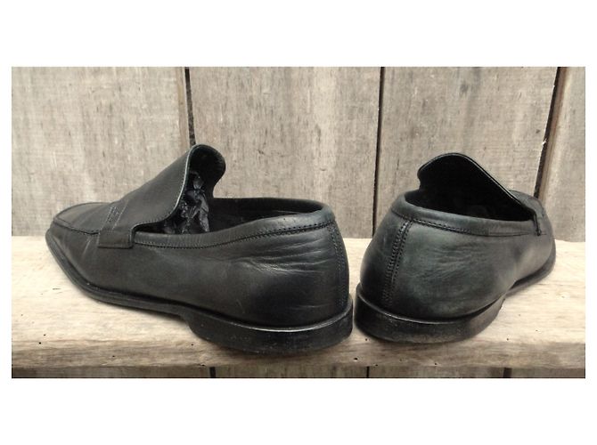 Mocassini Gucci P in pelle nera 45 FR Nero - vista 9