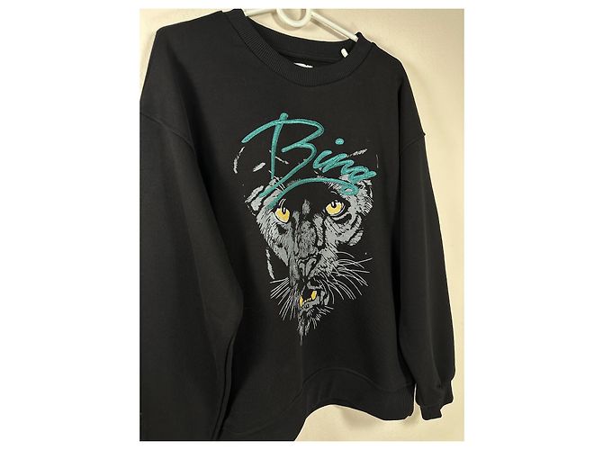 Anine Bing Sweatshirt schwarz Baumwolle M Mehrfarben - Ansicht 2