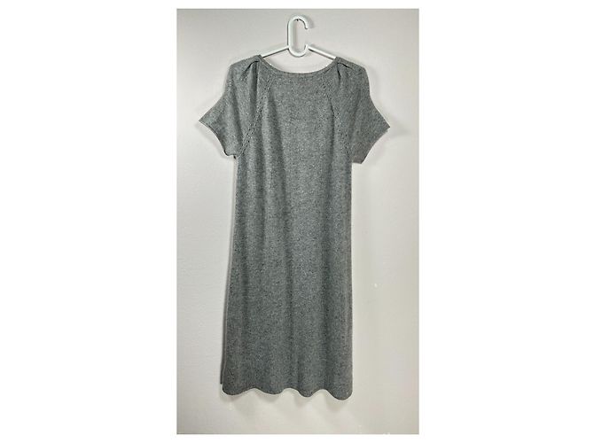 Gerard Darel Kleid aus Kaschmir Grau - Ansicht 3