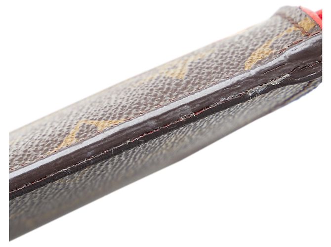 Louis Vuitton Brown Monogram Pochette Pallas Marrone Rosso - vista 11