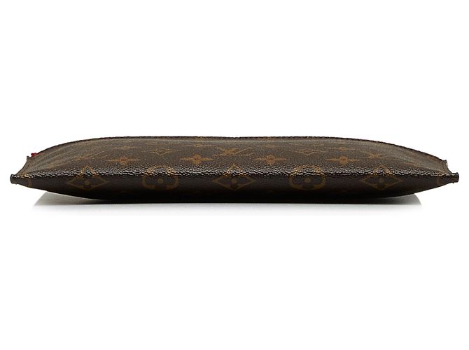 Louis Vuitton Brown Monogram Pochette Pallas Marrone Rosso - vista 4