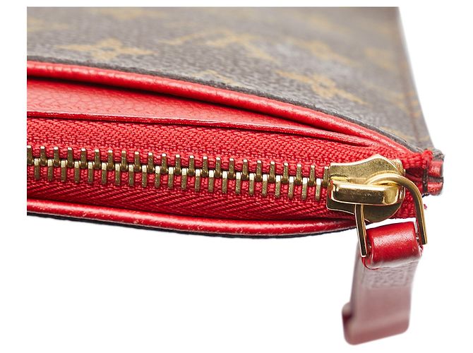 Louis Vuitton Brown Monogram Pochette Pallas Marrone Rosso - vista 8