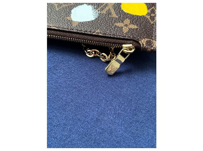 Pochette Louis Vuitton Kusama in tela multicolore - vista 3