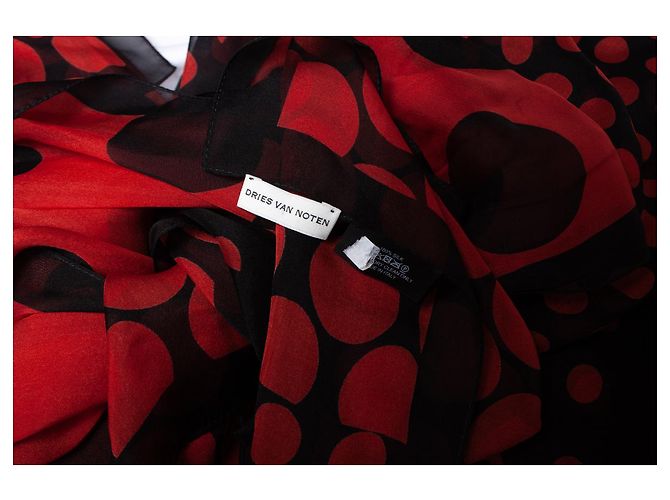Dries van Noten, lenço transparente de seda com bolinhas - vista 4