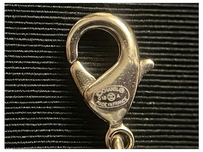 Bracciale Chanel in metallo D'oro - vista 5