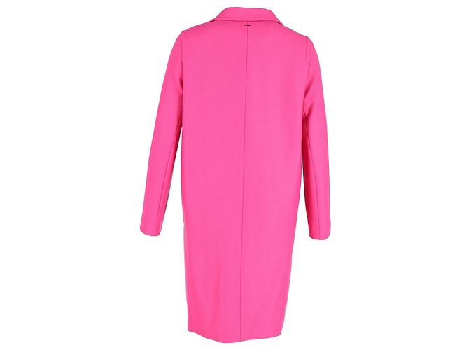 Hugo Boss Abrigo con botones Boss en lana rosa - vista 2