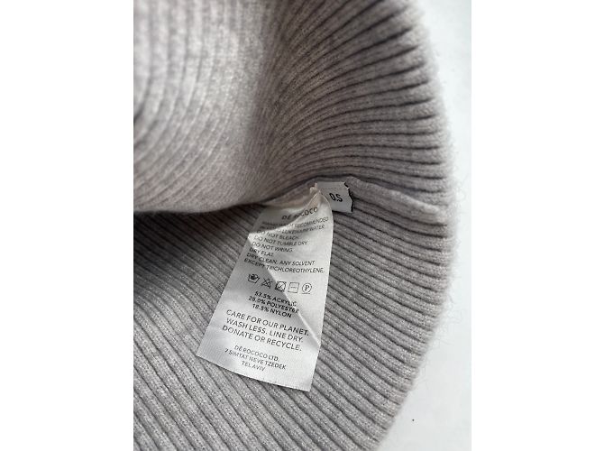 Autre Marque Non Signé / Unsigned hats T.International S Wool Grey - view 3