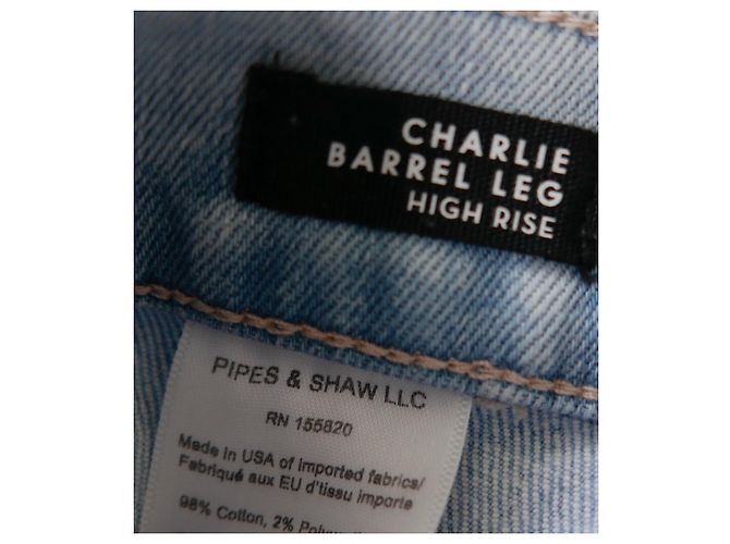 Jeans Veronica Beard Charlie con gamba a botte Blu chiaro - vista 8