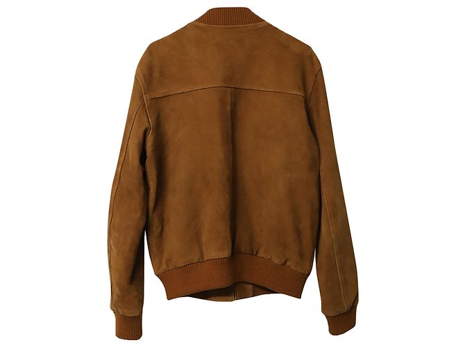 Giubbotto Bomber Sandro Paris in camoscio Marrone - vista 2
