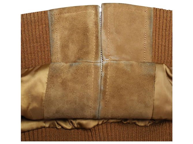 Giubbotto Bomber Sandro Paris in camoscio Marrone - vista 9