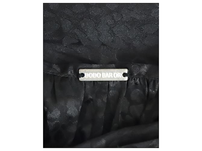 Autre Marque Dodo Bar oder drapierter Midirock aus schwarzem Polyester - Ansicht 4
