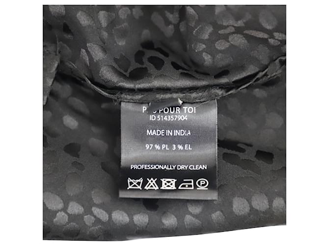 Autre Marque Dodo Bar oder drapierter Midirock aus schwarzem Polyester - Ansicht 6