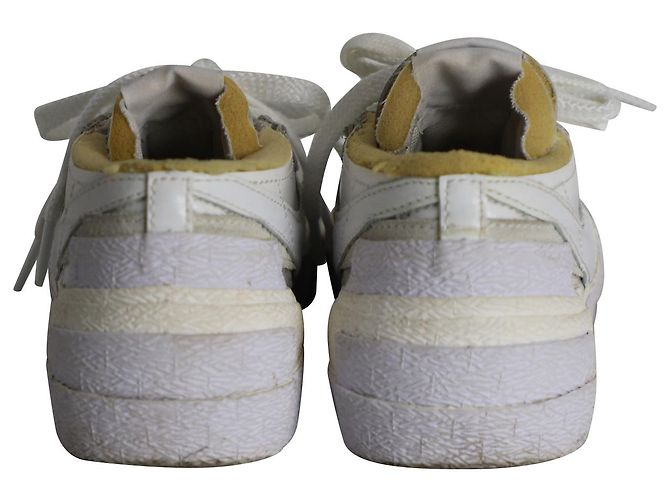 Zapatillas Nike x Sacai Blazer Low en charol blanco - vista 4