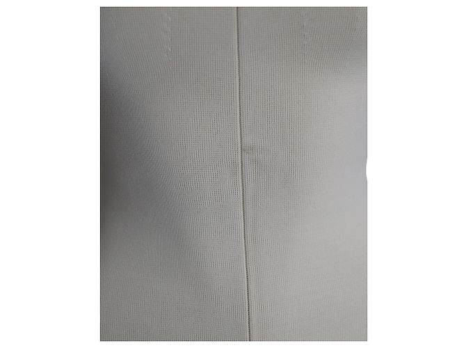 Top sin tirantes Khaite Punto en viscosa blanca Blanco Crudo - vista 4