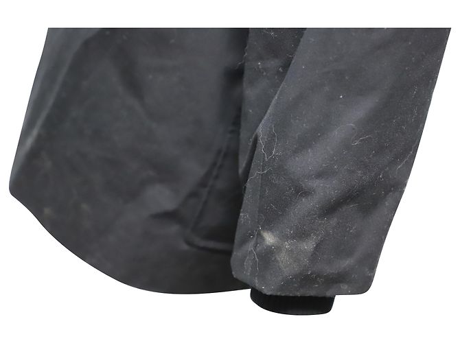 Sandro Hooded Parka in Black Cotton - view 6
