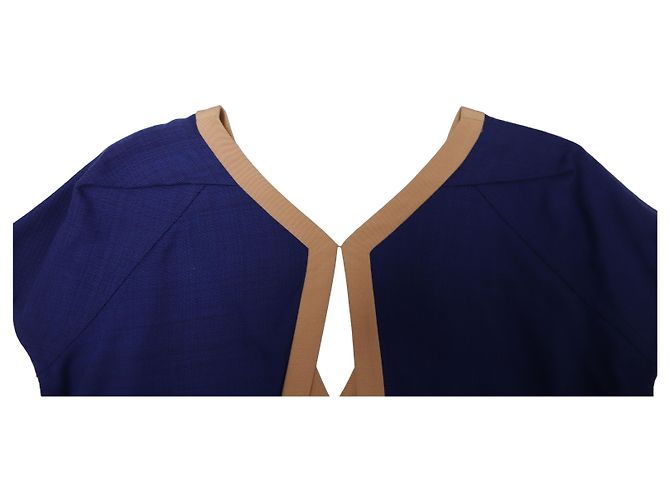 Abito cut-out Balenciaga in rayon blu - vista 6