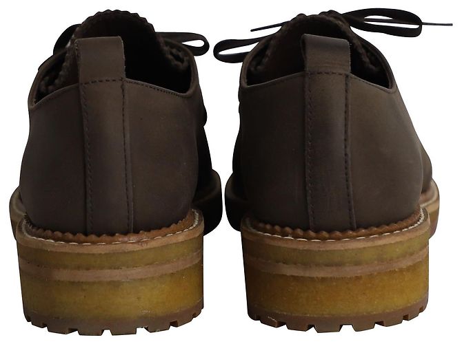 Derby stringata Max Mara Weekend in pelle marrone - vista 4