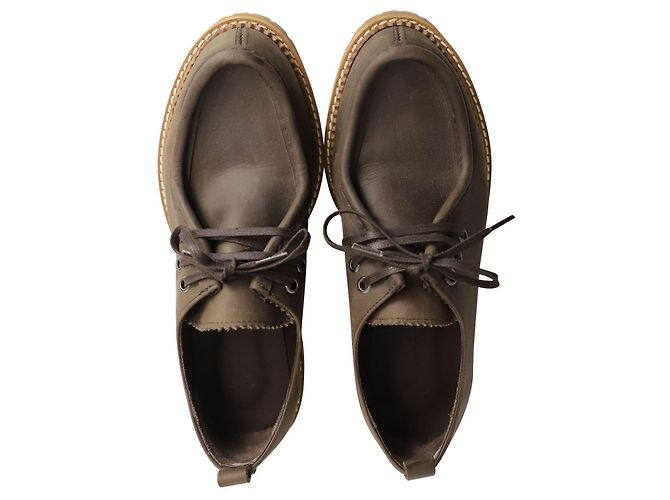 Derby stringata Max Mara Weekend in pelle marrone - vista 5