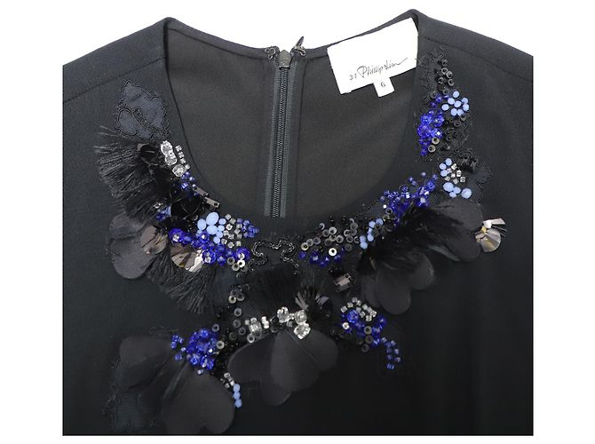3.1 Phillip Lim 3.1 Abito senza maniche decorato Phillip Lim in viscosa nera Nero - vista 6