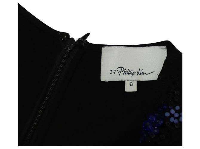3.1 Phillip Lim 3.1 Abito senza maniche decorato Phillip Lim in viscosa nera Nero - vista 7