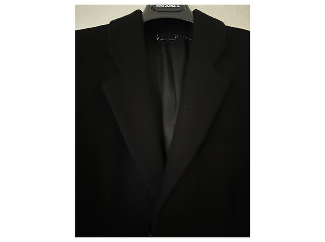 Dolce & Gabbana Cappotto lungo con collo a revers Nero - vista 3