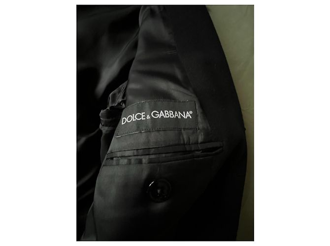 Dolce & Gabbana Cappotto lungo con collo a revers Nero - vista 8