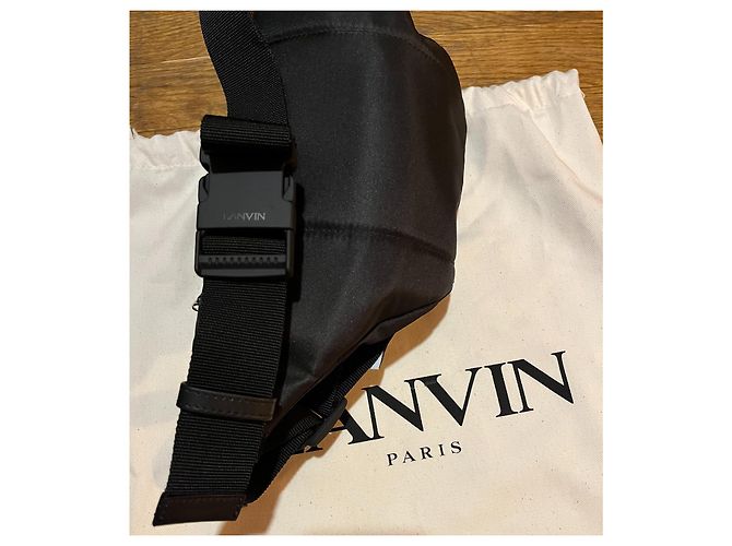 LANVIN marsupio con stampa graffiti - LANVIN Marsupio a tracolla Nero - vista 5