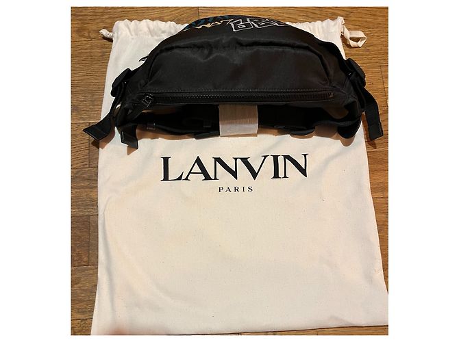 LANVIN marsupio con stampa graffiti - LANVIN Marsupio a tracolla Nero - vista 7