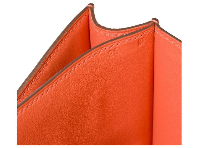 Hermès Sac HERMES Constance en Suède Gris - 101461 - vue 8