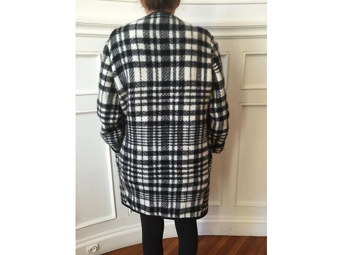 Stella Mc Cartney Abrigos STELLA MCCARTNEY T.IT 38 Lana Negro - vista 4