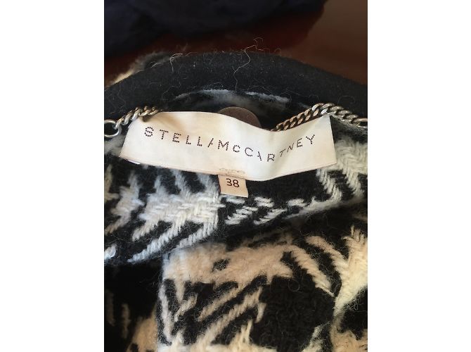 Stella Mc Cartney Abrigos STELLA MCCARTNEY T.IT 38 Lana Negro - vista 6