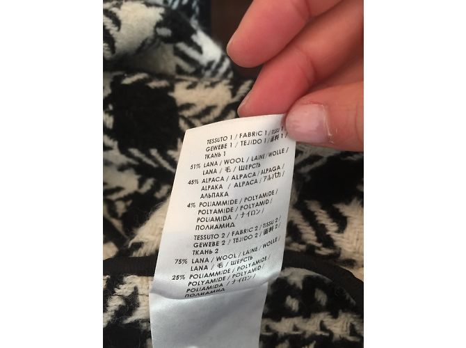 Stella Mc Cartney Abrigos STELLA MCCARTNEY T.IT 38 Lana Negro - vista 7