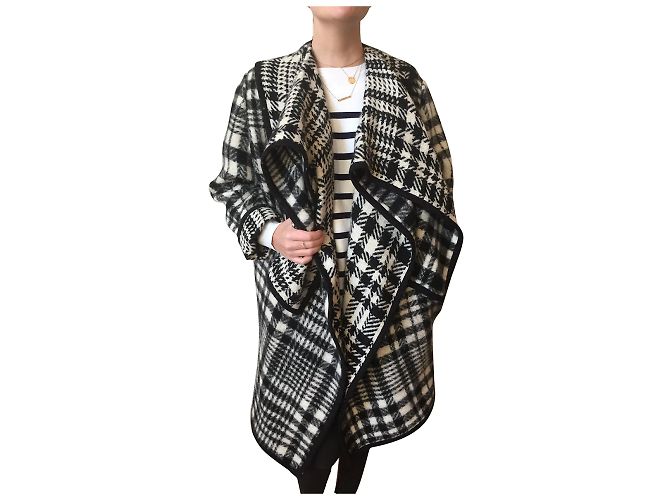 Stella Mc Cartney Abrigos STELLA MCCARTNEY T.IT 38 Lana Negro - vista 8