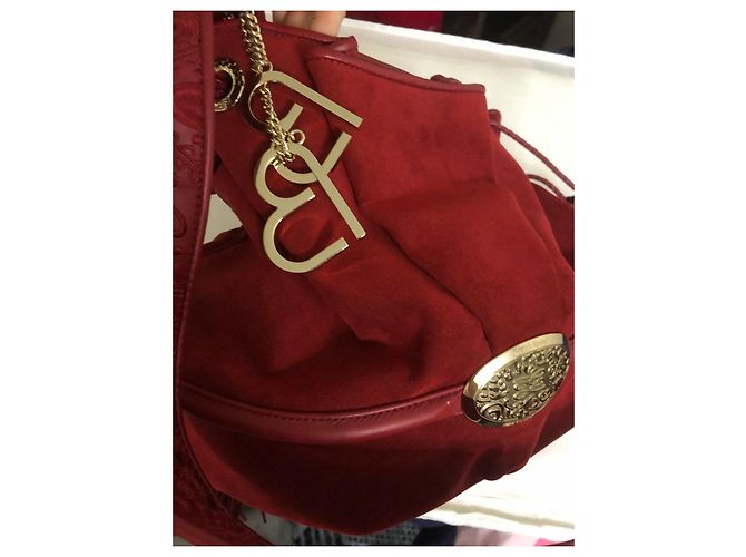 Borsa Lancel Paris Le Brigitte Bardot Edizione limitata Saint Tropez Rosso Bordò - vista 3