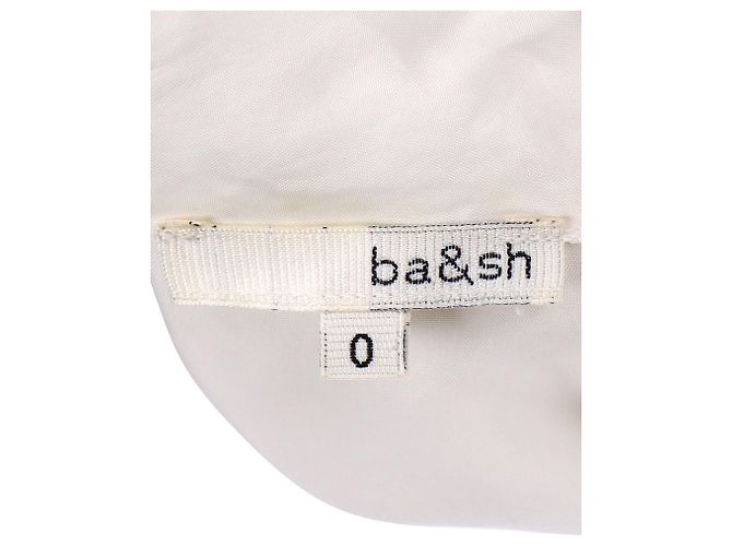 Ba&sh Pussybow-Bluse aus weißer Viskose - Ansicht 4