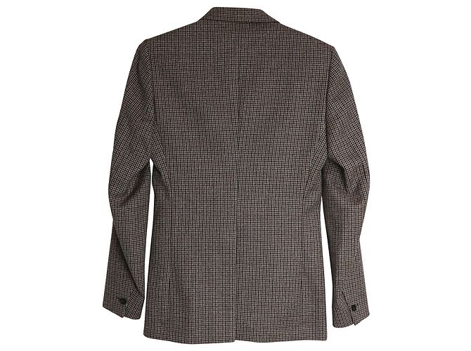 Sandro Checked Suit Jacket in Multicolor Wool - view 2