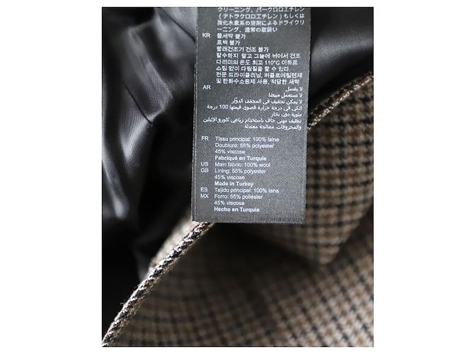 Sandro Checked Suit Jacket in Multicolor Wool - view 6