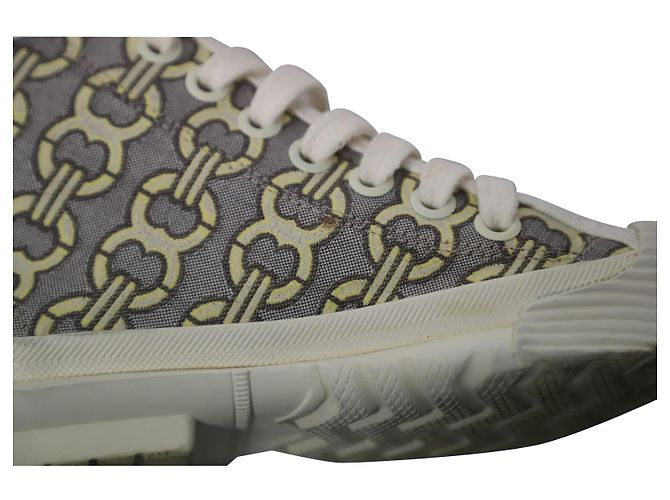 Sneakers alte Tory Burch Buddy in tela multicolor Stampa python - vista 7