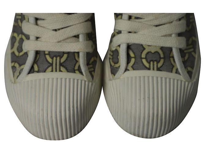 Sneakers alte Tory Burch Buddy in tela multicolor Stampa python - vista 8