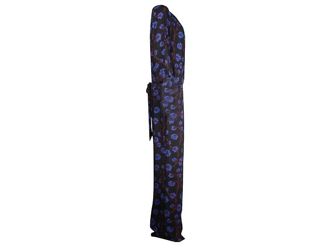 Diane Von Furstenberg Floral Jumpsuit in Multicolor Polyester - view 2