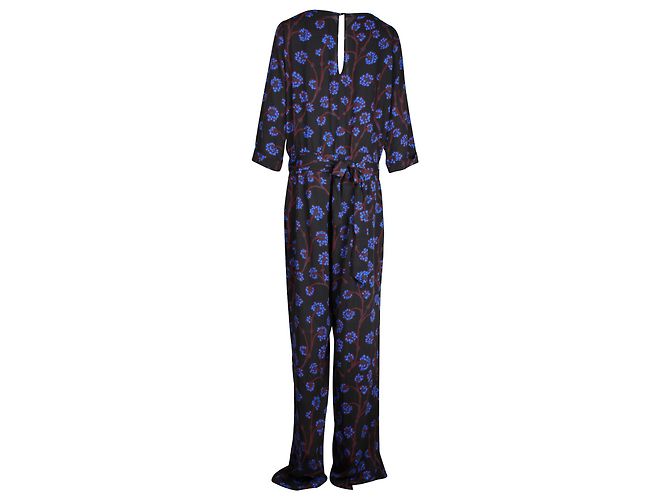 Diane Von Furstenberg Floral Jumpsuit in Multicolor Polyester - view 3