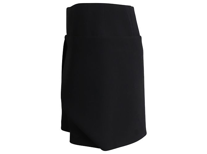 Minifalda Balenciaga en Acetato Negro - vista 2