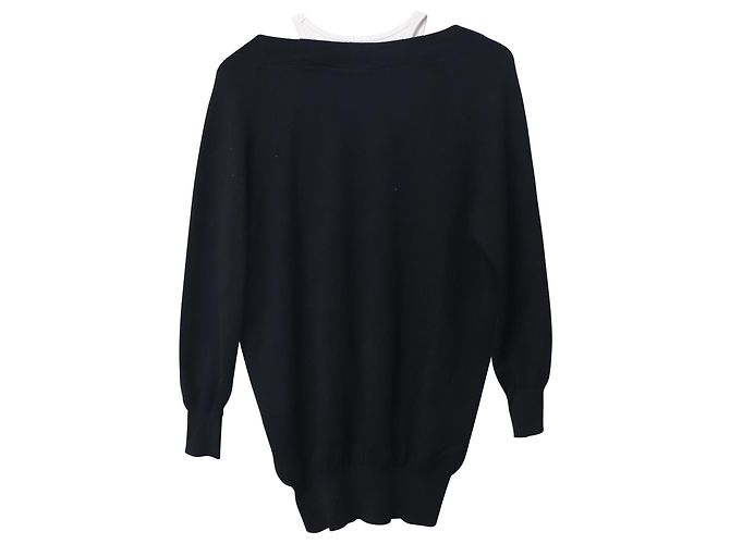 Mehrlagiges Pulloverkleid von Alexander Wang aus schwarzer Merinowolle - Ansicht 5