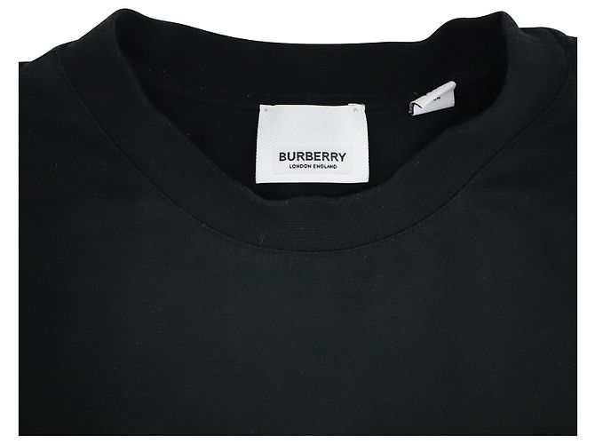 T-shirt Burberry TB Logo in cotone Nero - vista 3