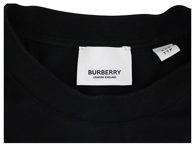T-shirt Burberry TB Logo in cotone Nero - vista 4