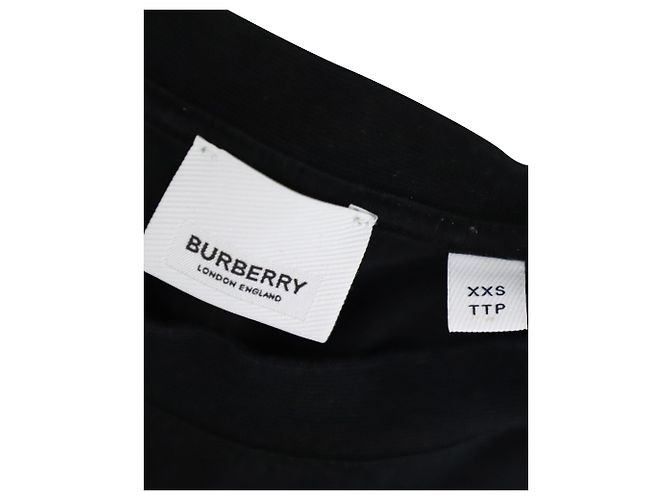 T-shirt Burberry TB Logo in cotone Nero - vista 5