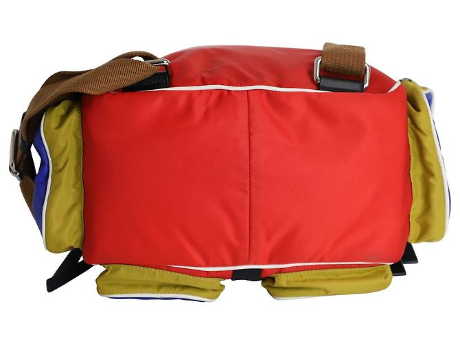 Marni Color Block Backpack in Multicolor Polyamide - view 5