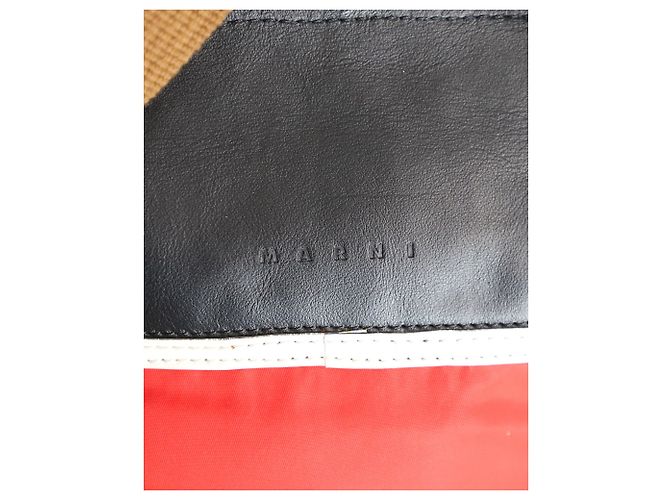 Marni Color Block Backpack in Multicolor Polyamide - view 6