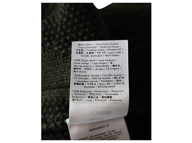 Valentino „I Breathe Your Love“-Pullover aus grüner Schurwolle - Ansicht 5